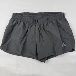 Adidas Aeroready Sz MEDIUM M Womens Running Athletic Shorts Gray No Lining gym